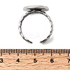 Curb Chains Shapes 304 Stainless Steel Ring Components STAS-P454-04D-P-3
