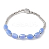 304 Stainless Steel Beads Stretch Breacelets for Women BJEW-M054-01P-02-2