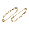 Ion Plating(IP) 304 Stainless Steel Safety Pins Brooch Findings STAS-K252-05C-G-2