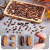 240Pcs 6 Style Retro Wooden Beads WOOD-GA0001-44-4
