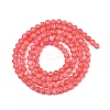 Dyed Synthetic Rhodochrosite Beads Strands GG-CBA0389-A03-3mm-3
