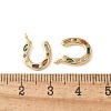 Brass Micro Pave Colorful Cubic Zirconia Charms KK-Q031-40G-02-3