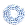 Baking Paint Pearlized Glass Pearl Bead Strands HY-N002-4mm-C04-3