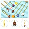 9Pcs 9 Styles Ball Game PVC Plastic Cup Charms HJEW-CJ0001-18-3