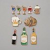10Pcs 10 Styles Alloy Enamel Pendants ENAM-WH0056-32-1