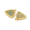 Brass Micro Pave Cubic Zirconia Charms KK-D090-02G-2