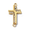 Ion Plating(IP) 304 Stainless Steel Crystal Rhinestone Connector Charms STAS-Z065-02G-03-1