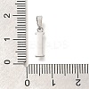 304 Stainless Steel Micro Pave Cubic Zirconia Pendants STAS-H228-02P-01-3