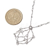 304 Stainless Steel Wavy Bar Link Chain Macrame Pouch Necklace Making NJEW-JN05061-02-2