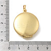 Brass Flat Round Locket Pendants KK-D431-029A-G-3
