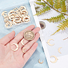 60Pcs 3 Style Brass Pendants KK-BBC0001-32-3
