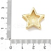 Star Brass Slide Charms X-KK-P349-18A-G-3