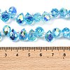 Electroplate Glass Beads Strands EGLA-D030-17D-2