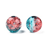 Transparent Crackle Acrylic Beads CACR-N002-14-4