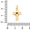 Brass Micro Pave Cubic Zirconia Pendants KK-P288-03G-3