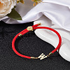 1Pc Adjustable Nylon Cord Slider Bracelets for Women BJEW-LP0001-32W-02-3