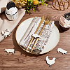 100Pcs 5 Styles Unfinished Wooden Cutouts WOOD-OC0002-90-5
