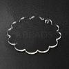 Transparent Acrylic Blank Pendants TACR-Z003-01C-4