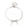 304 Stainless Steel Herringbone Chains Bracelets BJEW-C084-01P-5