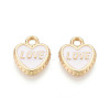 Light Gold Tone Alloy Enamel Charms FIND-N011-20KCG-1