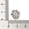 Rack Plating Brass Micro Pave Clear Cubic Zirconia Bead Caps KK-H508-25A-P-3