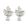 Brass Micro Pave Cubic Zirconia Pendants KK-C107-01P-1
