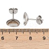 304 Stainless Steel Stud Earring Findings STAS-D389-03F-P-3