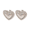 304 Stainless Steel Rhinestone Stud Earrings EJEW-K311-02P-4