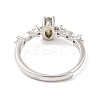 Horse Eye Natural Labradorite Adjustable Rings RJEW-Q817-02P-04-3