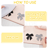 8Pcs 2 Colors Bowknot Hotfix Rhinestone Iron on Patches Appliques DIY-CP0009-66-6