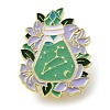 Flower Holy Vase Leo Enamel Pins JEWB-B012-03D-1