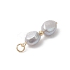 Natural Pearl Pendants PALLOY-JF04903-6
