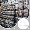 300Pcs 4 Styles PET Back Adhesive Slot Hole Hang Tabs DIY-GA0007-50-6