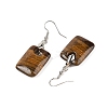 Natutal Tiger Eye Dangle Earrings EJEW-F343-E08-3