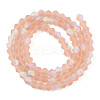 Imitate Austrian Crystal Bicone Frosted Glass Beads Strands LS-GLAA-F029-TM2mm-A12-2