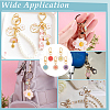 10Pcs 5 Styles Daisy Alloy Enamel Pendant Decoration HJEW-PH02102-6