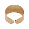 Ion Plating(IP) 304 Stainless Steel Open Cuff Rings for Women RJEW-G285-62G-3