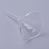 Transparent Glass Funnel Hopper AJEW-WH0104-45B-2