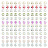 144G 12 Colors Transparent Spray Painted Glass Beads EGLA-TA0013-13-2