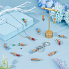 30Pcs Glass Bottle with Glass Seed Beads European Dangle Charms PALLOY-FI0001-02-6