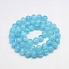 Dyed Natural Green Jade Beads Strands JBS053-8MM-31-2