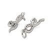 Brass Micro Pave Cubic Zirconia Pendants KK-U056-48P-2