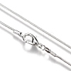 Brass Round Snake Chain Fine Necklace Making LS-NJEW-BB10854-18P-1