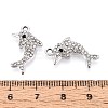 Rack Plating Alloy Rhinestone Pendants PALLOY-T091-23M-P-4