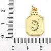 Rack Plating Brass Micro Pave Cubic Zirconia Pendants KK-G513-73A-05G-4