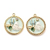 304 Stainless Steel Enamel Pendants STAS-B084-04G-02-1