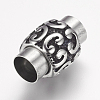 304 Stainless Steel Magnetic Clasps with Glue-in Ends X-STAS-F124-05AS-2