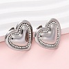 304 Stainless Steel Rhinestone Stud Earrings EJEW-K311-02P-2