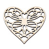 Unfinished Natural Poplar Wood Filigree Joiners Links WOOD-TAC0012-13-2