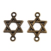 Tibetan Style Alloy Connector Charms TIBE-B003-20AB-1